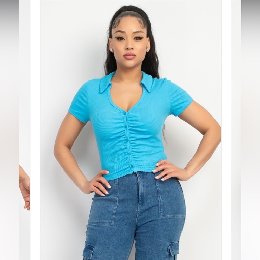 A couture comfort top 🩵
